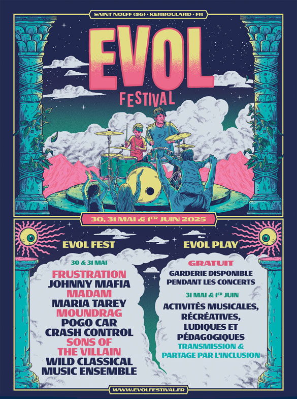 Festival EVOL - Affiche édition 2025 - ℗Johrice